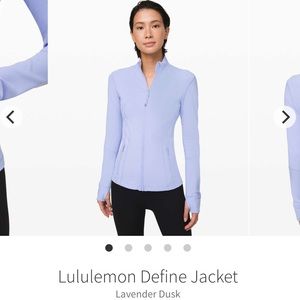 Lululemon Define Jacket in Lavender Dusk size 4
